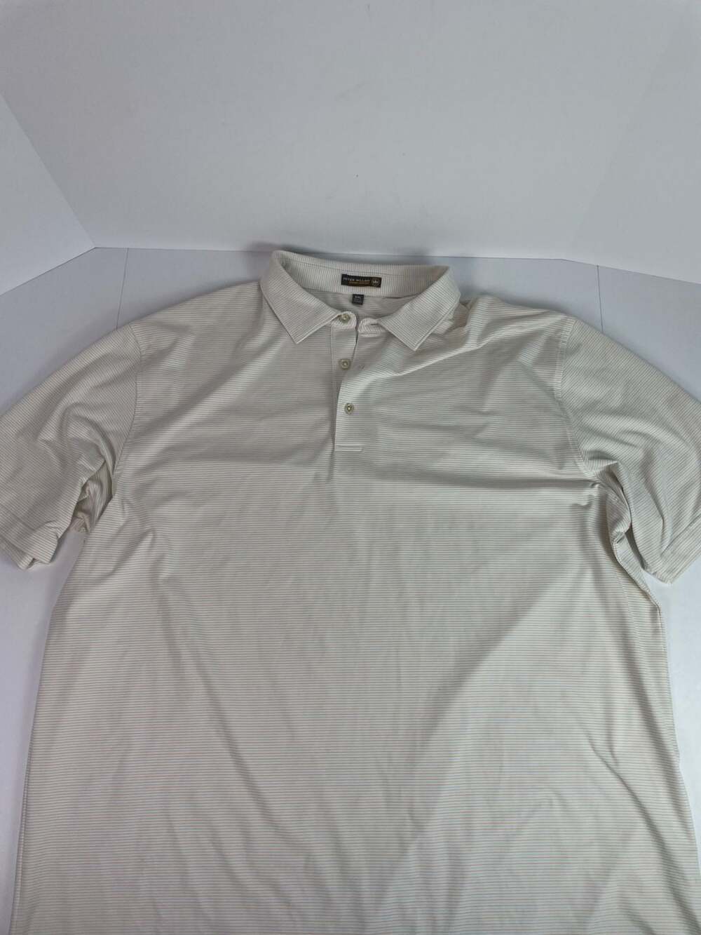 Peter Millar Summer Comfort Striped Performance Polo Shirt Size XXL
